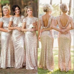 Gold Sequin Gown